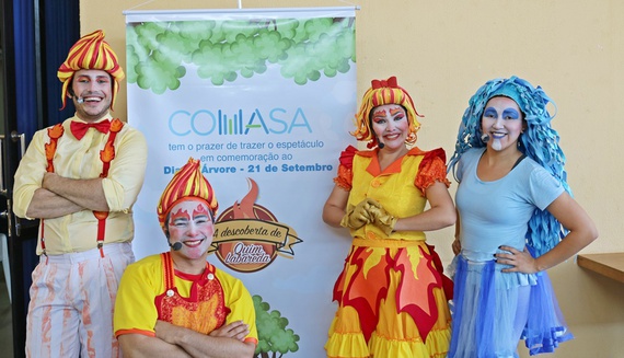 COMASA leva espetáculo teatral “A Descoberta de Quim Labareda” para Santa Rita do Passa Quatro