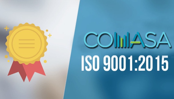 COMASA recebe certificado ISO 9001:2015