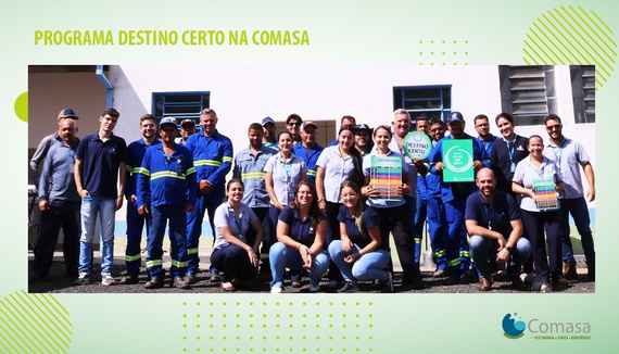COMASA AVANÇA NO DESTINO CERTO, PROGRAMA DE GESTÃO DE RESÍDUOS E ECONOMIA CIRCULAR