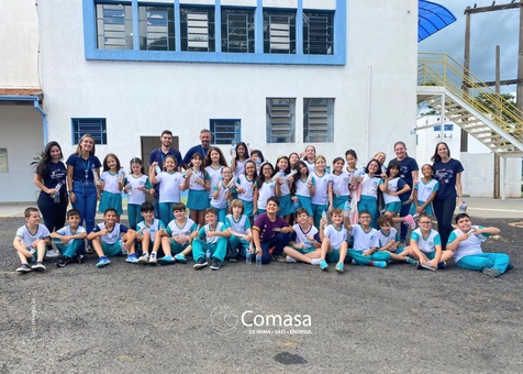 VISITA NA ETA DOS ALUNOS DA ESCOLA COOPERATIVA DE ENSINO E CULTURA